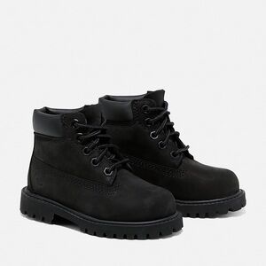 Timberland Toddler Premium 6" Waterproof Boots Shoes Size 8 M Black Nubuck